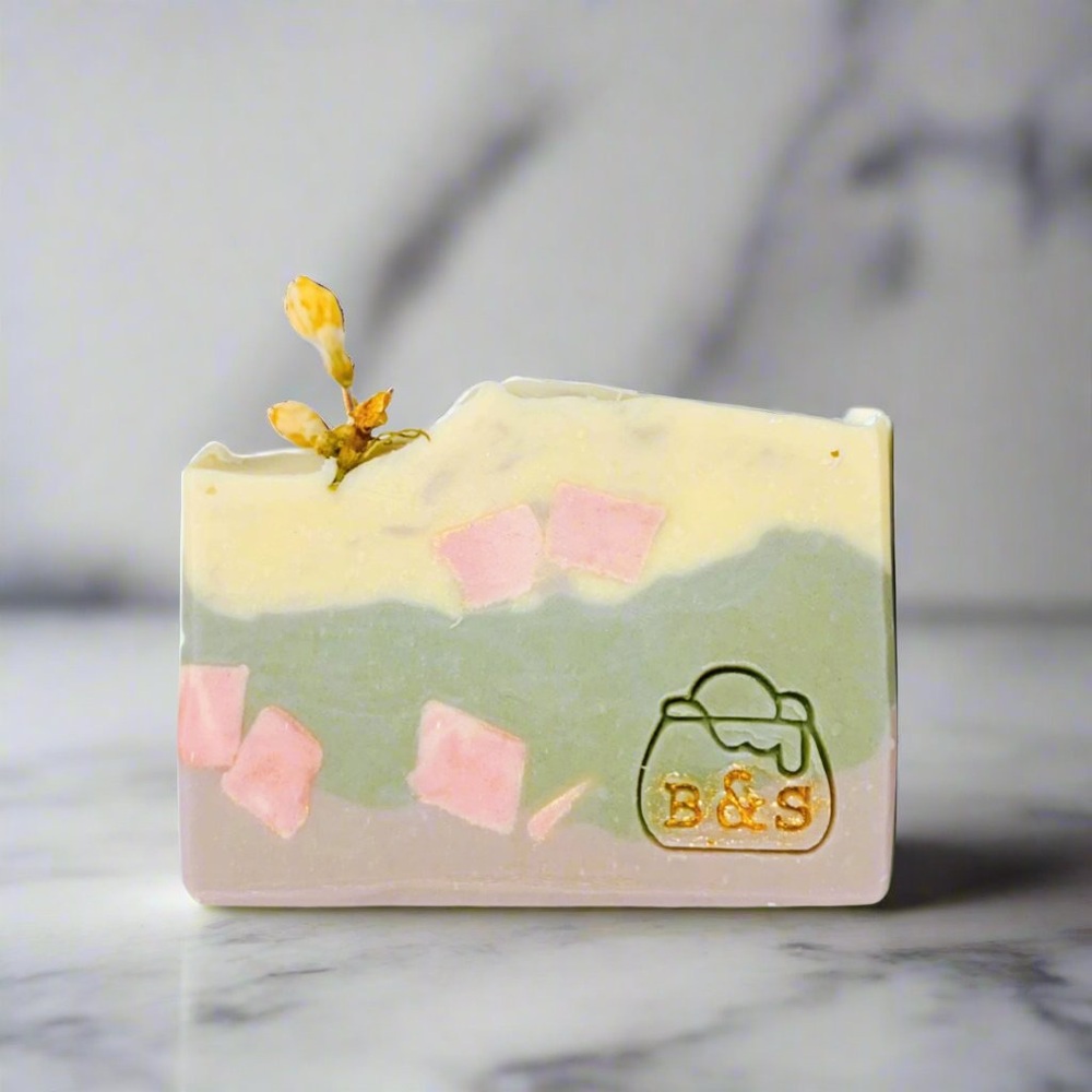 Two Artisan Jasmine Tea Shea Butter Soap Bars